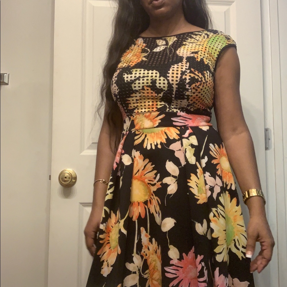 Black Flower dress